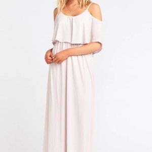 Show Me Your MuMu Caitlin Ruffle Maxi Dress Size M